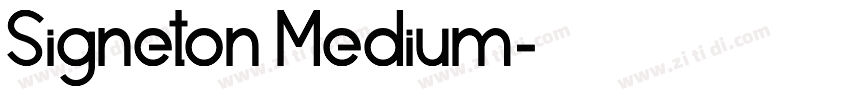 Signeton Medium字体转换